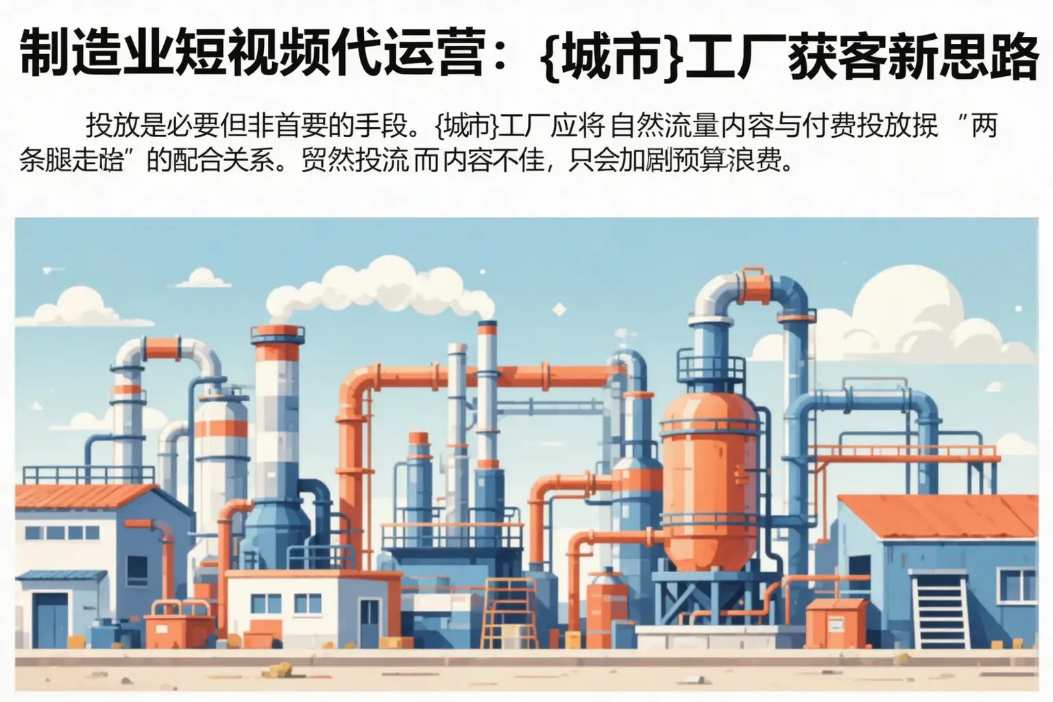 制造业短视频代运营:连江工厂获客新思路